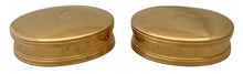 Pair of George I Style Silver Gilt, Britannia Standard, Oval Tobacco Boxes. London 1968 Collingwood & Co. 10.6 troy ounces.