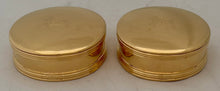 Pair of George I Style Silver Gilt, Britannia Standard, Oval Tobacco Boxes. London 1968 Collingwood & Co. 10.6 troy ounces.