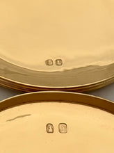 Pair of George I Style Silver Gilt, Britannia Standard, Oval Tobacco Boxes. London 1968 Collingwood & Co. 10.6 troy ounces.