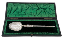 Coronation of Edward VII Silver Anointing Spoon. London 1902, Walter, Michael & John Barnard, with Robert Dubock.