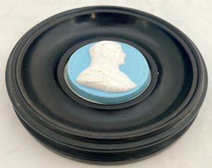 19th Century Napoleon Bonaparte Portrait Profile Jasperware Cameo Roundel.