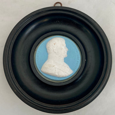 19th Century Napoleon Bonaparte Portrait Profile Jasperware Cameo Roundel.