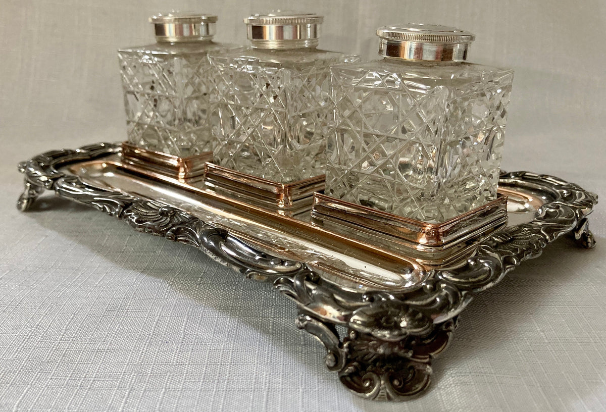 Georgian, George IV, Old Sheffield Plate Inkstand, circa 1820 ...