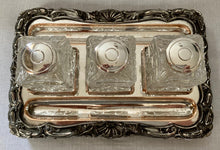Georgian, George IV, Old Sheffield Plate Inkstand, circa 1820.