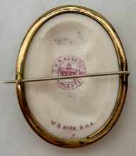 Duke of Wellington Parian Portrait Plaque Brooch, After William Boyton Kirk RHA, for W. H. Kerr & Co.
