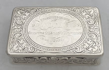Victorian Royal Engineers Silver Table Snuff Box. Birmingham 1866, Colen Hewer Cheshire. 5.9 troy ounces.