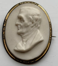 Duke of Wellington Parian Portrait Plaque Brooch, After William Boyton Kirk RHA, for W. H. Kerr & Co.