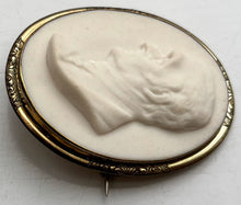 Duke of Wellington Parian Portrait Plaque Brooch, After William Boyton Kirk RHA, for W. H. Kerr & Co.
