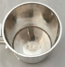 Charles II Style Silver Lidded Tankard. London 1912 Holland, Aldwinckle & Slater. 23 troy ounces.