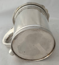 Charles II Style Silver Lidded Tankard. London 1912 Holland, Aldwinckle & Slater. 23 troy ounces.