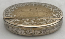 Admiral Sir George Henry Richards KCB FRS of HMS Plumper Silver Plated Snuff Box, circa 1856 - 1861.