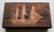 HMS Chichester 19th Century Copper on Wood Printing Block.