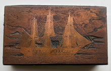 HMS Chichester 19th Century Copper on Wood Printing Block.
