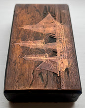 HMS Chichester 19th Century Copper on Wood Printing Block.