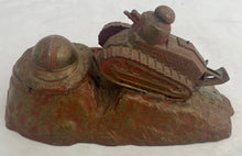 Novelty Inkwell Cast as a World War One French Renault FT17 Tank.