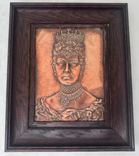 King George V and Queen Mary Copper Relief Portrait Plaques.