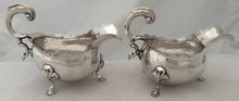 Pair of George III Old Sheffield Plate Sauce Boats, circa 1765.