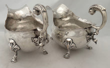 Pair of George III Old Sheffield Plate Sauce Boats, circa 1765.