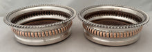 Pair of George IV Old Sheffield Plate Bottle Coasters, circa 1820.