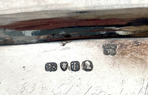 Georgian, George III, Silver Inkstand, Arms of Colby. London 1813/14 Joseph Craddock & William Ker Reid. 49.8 troy ounces.