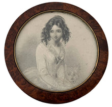 Early Victorian Amboyna Portrait Snuff Box, circa 1840.