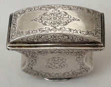 Early 18th Century Foliate Engraved Silver Box. Possibly Dutch, circa 1720.