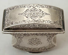Early 18th Century Foliate Engraved Silver Box. Possibly Dutch, circa 1720.