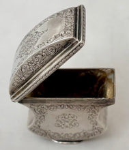 Early 18th Century Foliate Engraved Silver Box. Possibly Dutch, circa 1720.