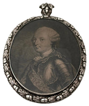 Joseph de Bourbon, Prince de Condé, Portrait Miniature in Silver Frame.