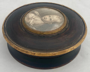 The Roi de Rome, Infant Son of Napoleon Bonaparte, Portrait Snuff Box. After Francois Gerard.