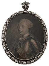Joseph de Bourbon, Prince de Condé, Portrait Miniature in Silver Frame.