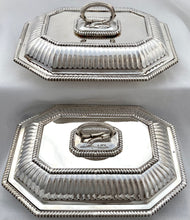 Edwardian Pair of Silver Entree Dishes. Sheffield 1903/05 Martin Hall & Co. 79 troy ounces.