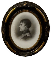 Napoleon Bonaparte Hand Tinted Ceramic Portrait Profile, 19th Century.