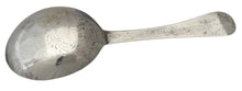 Mid 18th Century Scandinavian Silver Spoon, Foliate Engraved Flat Stem. 1 troy ounces.