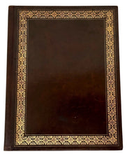 Edwardian Tooled Gilt Leather Blotting Pad Wallet. Asprey of London.