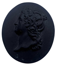 King George II Black Basalt Portrait Medallion, Circa 1800.