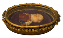 King George III Polychrome Wax Relief Portrait Profile.