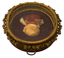 King George III Polychrome Wax Relief Portrait Profile.