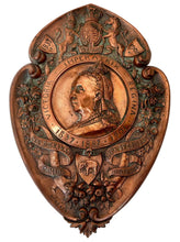 Queen Victoria Electrotype Copper Portrait Plaque, circa 1901.