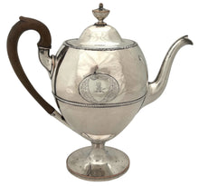 George III Vase Shaped Old Sheffield Plate Pedestal Coffee Pot, Circa 1780 - 1800.