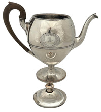 George III Vase Shaped Old Sheffield Plate Pedestal Coffee Pot, Circa 1780 - 1800.