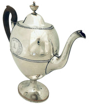 George III Vase Shaped Old Sheffield Plate Pedestal Coffee Pot, Circa 1780 - 1800.