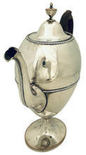 George III Vase Shaped Old Sheffield Plate Pedestal Coffee Pot, Circa 1780 - 1800.
