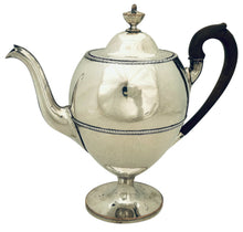 George III Vase Shaped Old Sheffield Plate Pedestal Coffee Pot, Circa 1780 - 1800.