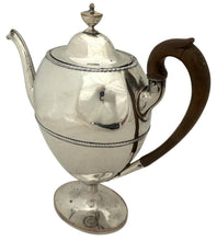 George III Vase Shaped Old Sheffield Plate Pedestal Coffee Pot, Circa 1780 - 1800.