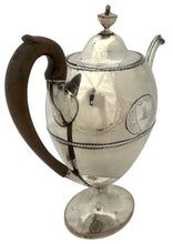 George III Vase Shaped Old Sheffield Plate Pedestal Coffee Pot, Circa 1780 - 1800.