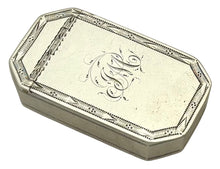 George III Silver Snuff Box. Birmingham 1799, Ford & Slater. 0.9 troy ounces.
