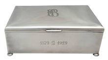 Swedish Silver Plated Cigar Box, circa 1929.