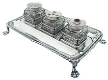 George III Silver Inkstand. London 1762 William Plummer. 12.3 troy ounces.