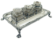 George III Silver Inkstand. London 1762 William Plummer. 12.3 troy ounces.
